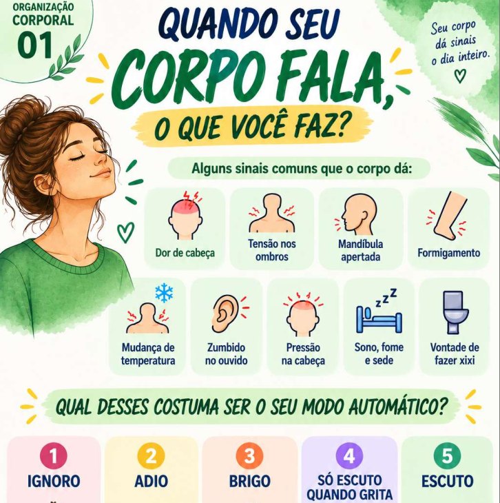 Trecho ilustrado original: ORGANIZAÇÃO CORPORAL