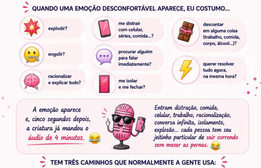 Trecho ilustrado original: ORGANIZAÇÃO EMOCIONAL